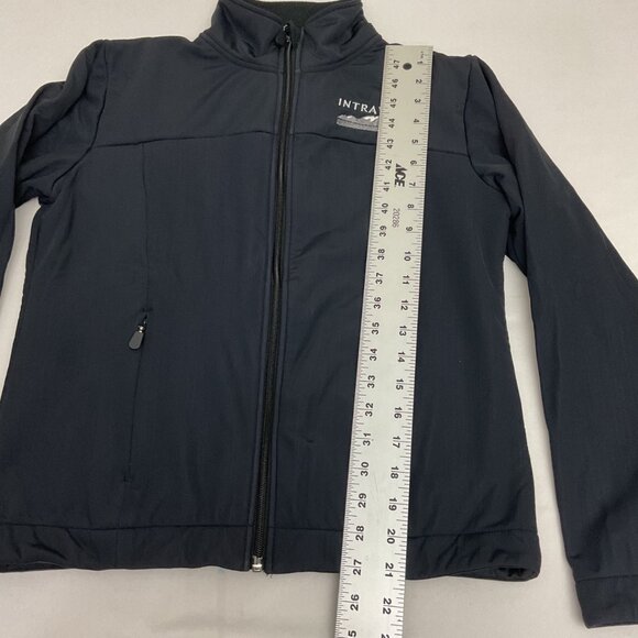 Intrawest Black Softshell Jacket Size S With Embroidered Logo & Fleece Lining Fo - Picture 8 of 10